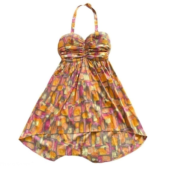BAND of Gypsies High Low Halter Neck Dress size S - Picture 2 of 7